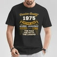 thumbnail image 2 of The Man, The Myth, The Legend 1975 T-Shirt – 50th Birthday Shirt, 50 Years Old Milestone Tee, Classic 1975 Birth Year Celebration Gift for Men, 2 of 3