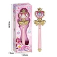 thumbnail image 3 of Flower Fairy Glowing Sound Effects Stars Magic Wand Children Magic Fairy Princess Costume Props Dollhouse Party Favor For Girls, 3 of 5