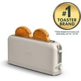 thumbnail image 3 of 2 Slice Slim Toaster, Fits-anywhere™ Kitchenware, 6 Setting Shade Control with Reheat & Cancel Buttons, Fits sourdough, 10” Long Slot, Anti Jam Auto Shutoff, 900 Watt, Oatmilk, 3 of 4