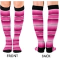 thumbnail image 2 of Coolnut Mexican Serape Blanket Stripes Compression Socks for Women&Men Circulation-Best Support for Nurses,Running,Athletic-1 Packs, 2 of 7
