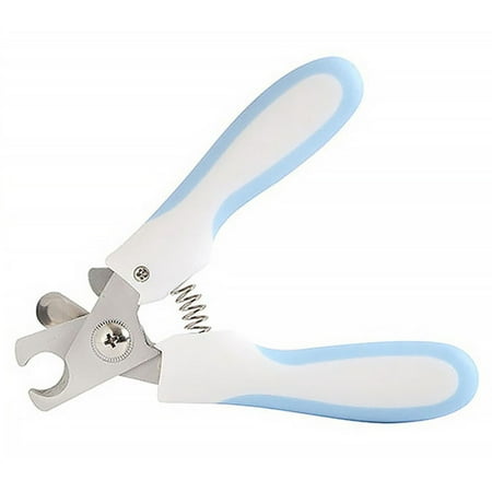 Pet Nail Dog Cat Claw Clippers Trimmer Scissors Grooming Cutters Grooming Tool Color:Blue Type:Small without (Best Type Of Dog Nail Clippers)