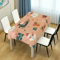thumbnail image 4 of Yayeee Tablecloths 54" x 54" Rectangle Wrinkle Resistant Party Table Cover, Christmas Santa, 4 of 8