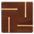 thumbnail image 4 of A & E Millwork AEM-5020 Mahogany & Maple Wood Coasters End Grain with Base - Set of 4, 4 of 6