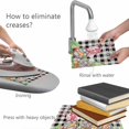 thumbnail image 4 of Placemats Set of 8, Easter Bunny Gnomes Woven Placemat, Linen Place Mats for Kitchen/Dining Tables, Spring Easter Eggs Floral Black Plaid Washable Table Mats for Party, 4 of 8