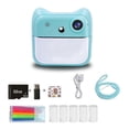 thumbnail image 1 of Kids Instant Print Camera 2400W High-Clear Digital Camera with 2.4IPS Screen Cartoon Inkless Thermal Printer with Dual Lens for Girls Boys, 1 of 5