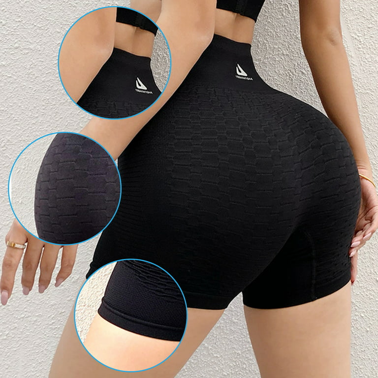 Mojoyce Butt Lifting Shorts for Women High Waist Scrunch Yoga Biker Shorts  Workout Seamless Booty Shorts(Grey L/XL) 