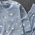 thumbnail image 3 of eczipvz Boys Pajamas Toddler Boys Long Sleeve Cotton Kids Sleepwear Sets 1-2 Years, 3 of 3