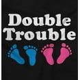 thumbnail image 2 of Double Trouble Twins Expecting Women's Maternity T Shirt Tee Brisco Brands X, 2 of 7