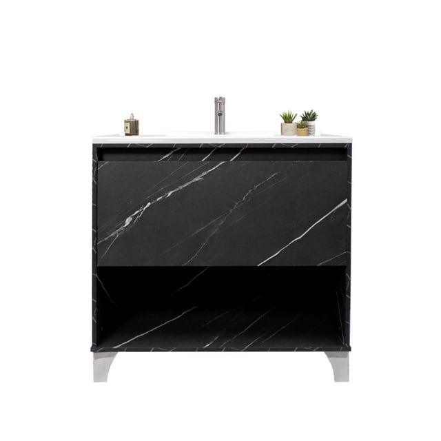 Gabinete De Baño Con Lavabo, Llave y Cajon Minimalista HIMALAYA