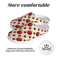 thumbnail image 6 of Fotbe Fruit Apples Pattern Women's Fuzzy Curly Fur Memory Foam Loafer Slippers Indoor Outdoor Slippers Winter Home Shoes-37/38, 6 of 7