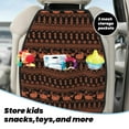 thumbnail image 5 of Naloa Vintage Pumpkin Pattern 2Pcs Anti-Kick Back Seat Cover Kick Mat, Car Seat Protector with 3 Storage Pockets, 5 of 8