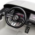 thumbnail image 5 of iRerts White 24V Mercedes Benz SL63 Powered Ride On Cars with Remote Control, 4 Wheels Electric Car for Kids with Bluetooth, Music, USB, LED Light, Ride on Toys for Kids 3-8 Ages Boys Girls Gifts, 5 of 9