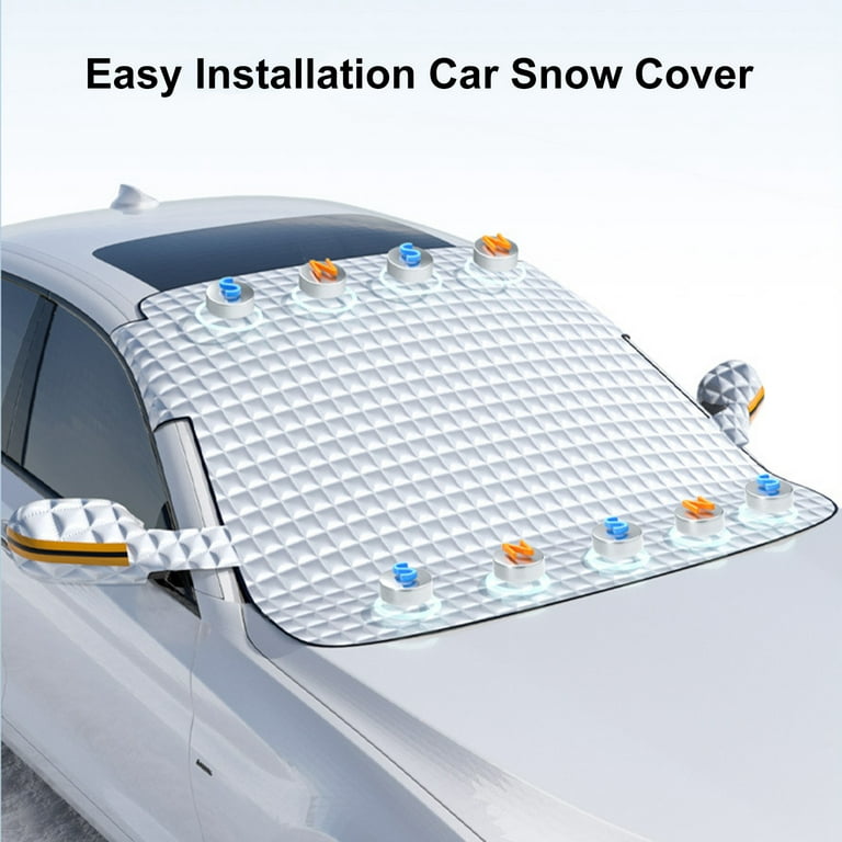 Uehgn Car Windshield Snow Cover with Magnets Sun-resistant Anti-Frost  Foldable Universal Auto SUV Winter Front Windscreen Ice Cover Guard  Protector 
