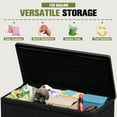 thumbnail image 6 of Homall 150 Gallon Resin Deck Box, Outdoor Lockable Storage Box, Waterproof and UV Resistant for Patio, 6 of 7
