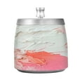 thumbnail image 2 of WOBOGO Pinkish-white Impact Ashtray with Lid Stainless Steel Smokeless Odorless Windproof for Home Bedroom Office Desk Patio Outdoor Balcony, 2 of 7