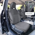 thumbnail image 3 of For Subaru Forester 2019-2024 FH Group Custom Fit Car Seat Covers for Truck Van SUV Sedan - Faux Leather Solid Gray Full Set, 3 of 5