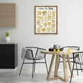 thumbnail image 3 of Stupell Industries Amor La Pasta Chart Food & Beverage Painting Brown Floater Framed Art Print Wall Art, 25 x 31, 3 of 10