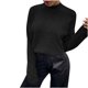 thumbnail image 1 of Blusa informal de manga larga con botones y cuello redondo para otoño e invierno para mujer Pompotops  hdfakjf10927, 1 of 6