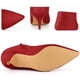 thumbnail image 3 of Botines de tacón de aguja con punta en punta para mujer Perphy Rojo 40, 3 of 5