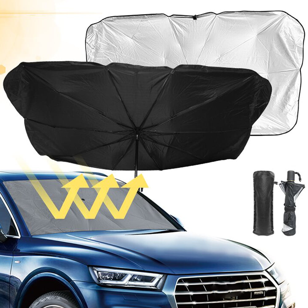 Novelfun Car Sun Shade for Foldable Automotive Windshield Sun Shades Car Umbrella Heat Sun Visor Protector,Keep Car Cool,Easy to Use/Store,57x 31