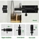 thumbnail image 5 of Heavy Duty Slide Gate Latch Bolt Safety Door Lock With Padlock Hole, 304 Stainless Steel Matte Black, 6 Inch 160mm Length, 14mm Dia. (8 Inch (200mm), 5 of 5