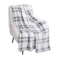 thumbnail image 1 of HOMETRENDS Velvet Plush Stormy Weather Polyester Throw, 50” X 60”, 1 of 4