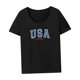 thumbnail image 4 of Camiseta para mujer verano simple cómoda básica camiseta para viaje mochilero S, 4 of 7