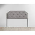 thumbnail image 2 of Home 2 Office Jane King Size Fabric Headboard with Button Tufted in Gray, 2 of 7