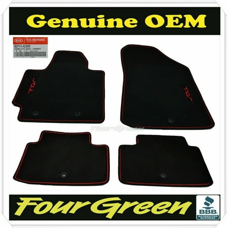 Oem Mats - New OEM 2014 2015 2016 Kia Soul BLACK CARPETED FLOOR MATS 4pcs Set