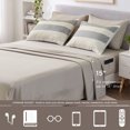 thumbnail image 5 of Regency Heights 7-Piece Comforter Sets, Reversible Striped Comforter Set for Dorm, Lightweight All Season Bedding Set with Pillow Shams,Queen, Neutral, 5 of 10