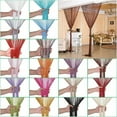 thumbnail image 2 of Glitter Fringe String Curtains 79x39 Inch, Tassel Strip Crystal Beaded Door Window Room Divider for Wedding Party Decor (Rose Red), 2 of 7