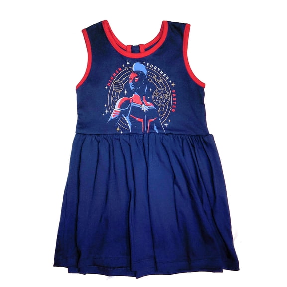 Captain Marvel- Grls Girls License Dress
