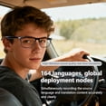 thumbnail image 2 of Multifunctional AI smart glasses with 160-language real-time translation and ChatGPT. Features HD calls and HiFi audio., 2 of 28