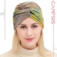 thumbnail image 3 of Ludlz Women Boho Wide Headbands Criss Cross Headband Tie Dye Knotted Head Wrap Bandana Elastic Hairbands Hair Accessories, 3 of 5