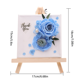 thumbnail image 2 of Soporte de flores falsas Estante de almacenamiento de flores de madera Regalo de decoración para el festival de cumpleaños, Azul Irene Inevent HA003035-02B, 2 of 2