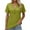 Light Green, variant on MIXUE Womens Summer Tops Summer Solid Color Fashion Casual Button V Neck Short Sleeve Pullover Tee Shirts Activewear,Green,XXL