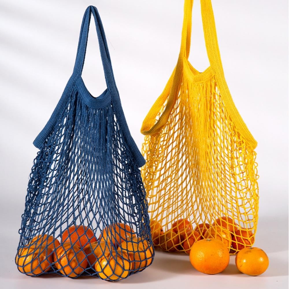 Short Handle Net Tote Bag, assorted colors - Whisk