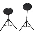 thumbnail image 2 of Paititi 8 inch Practice Drum Pad with Adjustable Stand & Carrying Bag (Black), 2 of 2