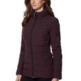 thumbnail image 3 of Women's Coat Eggplant Medium Puffer Quilted M, 3 of 4