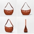 thumbnail image 4 of LHSHIDU Crescent Bag Crossbody Purses for Women Bag Crossbody Sling Bag Faux Leather Shoulder Crescent Purse, 4 of 6