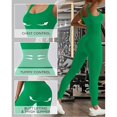 thumbnail image 3 of Women's Yoga Jumpsuit Ribbed One Piece Tank Tops Jumpsuit Sleeveless Exercise Jumpsuit, 3 of 6