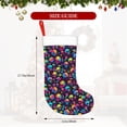 thumbnail image 4 of Haiem Skull rainbow color mushroom Pattern Christmas Stockings, Personalized 18 Inches Knit Christmas Stockings Xmas Hanging Stockings for Family Christmas Decorations, 4 of 7