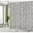 thumbnail image 4 of Ambesonne Vintage Shower Curtain, Floral Swirls of Victorian, 69"Wx84"L, Pale Grey, 4 of 4