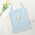 thumbnail image 2 of MIXUE Toddler Girls Tops & T-Shirts Summer Cartoon Embroidery Spaghetti Strap Round Neck Sleeveless Vest Tank Tops T Shirts Activewear,Blue,2-3 Years, 2 of 3