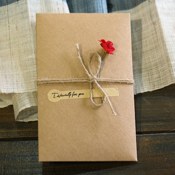 10 Tarjetas de Invitación de Cumpleaños, Tarjetas de Cumpleaños, Tarjeta de Papel Kraft, Tarjeta de Regalo para El Día de La Madre, Tarjeta de Flores, Tarjeta de Felicitación, Tarjeta de Boda, Tarjet