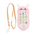thumbnail image 1 of Mobile Phone Toy, Battery Powered Baby Phone Toy  For Role Play Green With Lanyard,Yellow With Lanyard,Pink With Lanyard, 1 of 8