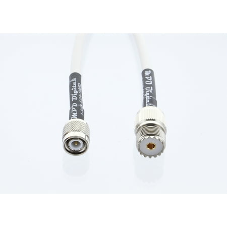 Marine Radio VHF and AIS Antenna Extension Cable SO-239 Female TNC Male RG8x UHF HF RF Connector Made in the U.S.A. 1