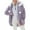 Purple, variant on Brondbend Women Coats Winter Warm Fleece Jacket Women Color Blocked Long Sleeve Zipper Hooded Drawstring Ball Plush Outerwear with Pockets Loose Fit Winter Warm Comfortable,Brown