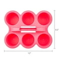 thumbnail image 5 of Pen+Gear Plastic Cup Caddy, Desktop Craft and Hobby Organizer, Coral Passion, 6-pack, 5 of 6