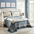 thumbnail image 3 of Modern Heirloom Charlotte Embroidered Blue Decorative Pillow, Round, 3 of 11